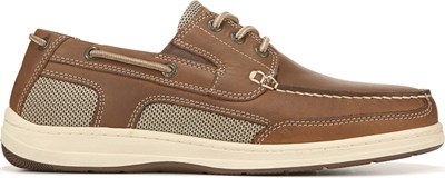 men's wide width canvas boat shoes