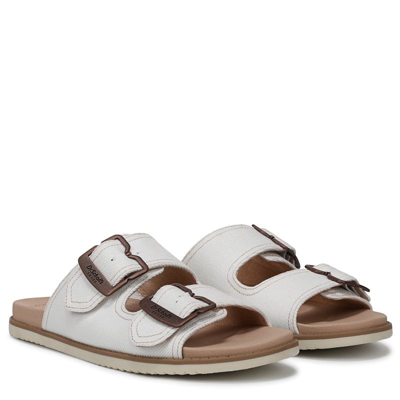 Dr. Scholl's Women's Dr. Scholl's X Wrangler So Wrangler Sandals (White Denim) - Size 6.5 M