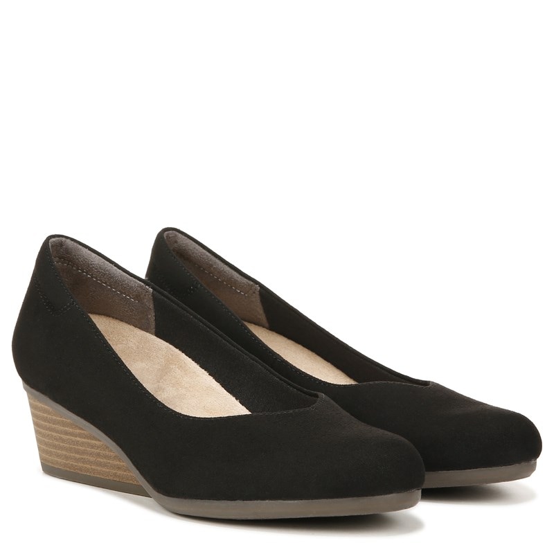 UPC 742976826894 product image for Dr. Scholl's Women's Be Ready Wedge Slip On Shoes (Black Fabric) - Size 9.0 M | upcitemdb.com