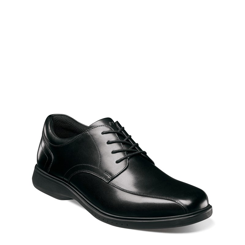 Nunn Bush Men's Kore Pro Bicycle Toe Oxford Shoes (Black Leather) - Size 10.0 W
