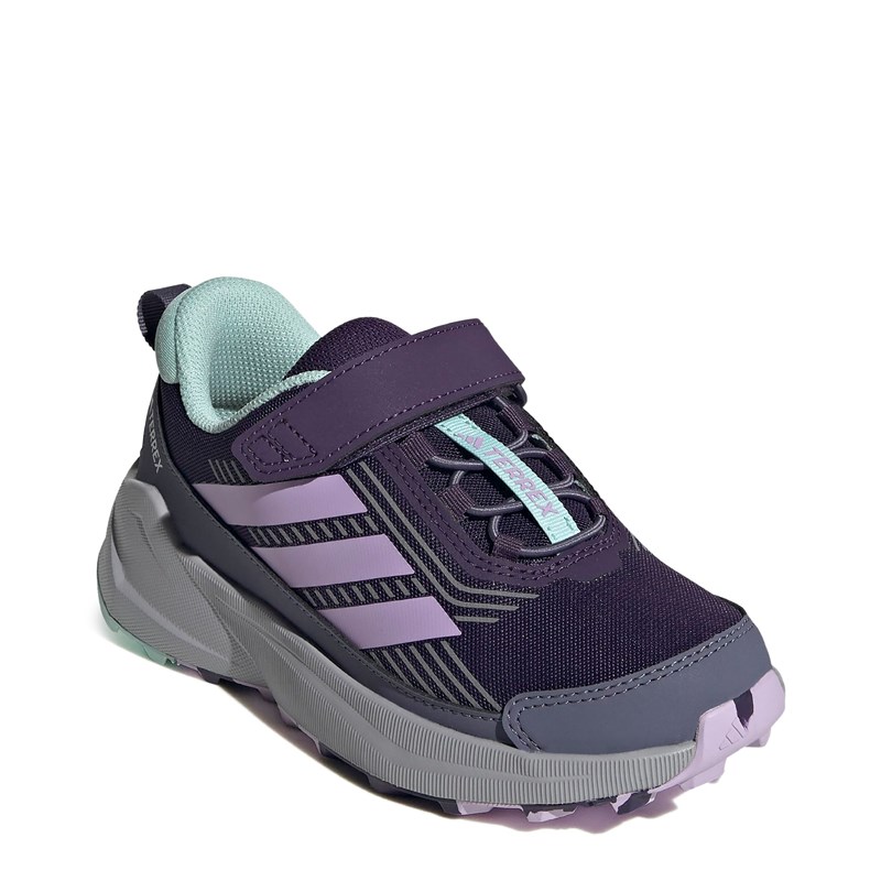 Adidas Kids' Terrex Trailmaker 2.0 Hiking Shoe Little/Big Kid Shoes (Plum/Plum/Aqua) - Size 1.0 M