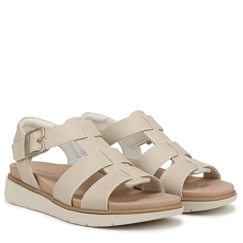 Dr. Scholl's Women's Penny Fisherman Sandals (White Faux Leather) - Size 10.0 M