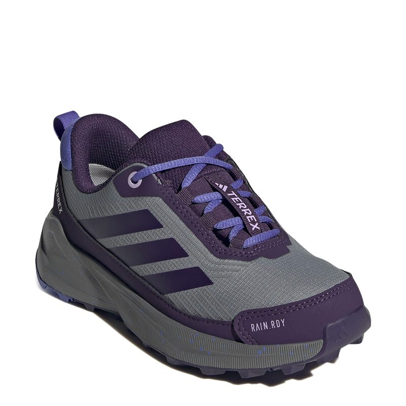 Adidas Kids' Terrex Trailmaker 2.0 Hiking Shoe Little/Big Kid Shoes (Grey/Plum/Cobalt Blue) - Size 1.0 M