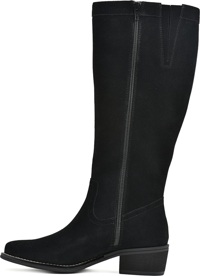 White mountain black suede boots hotsell