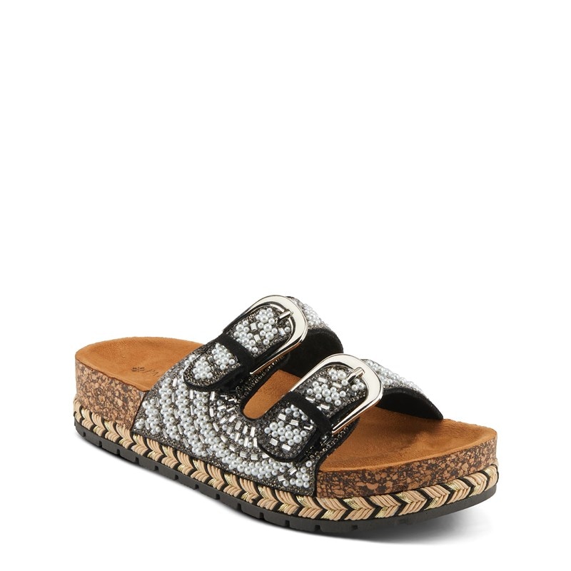 Patrizia Women's Pearline Platform Sandals (Black Multi) - Size 39.0 M