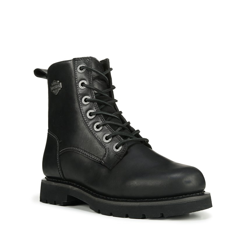 Harley Davidson Men's Hannon 6.5'' Lace Up Boots (Black Leather) - Size 11.5 M