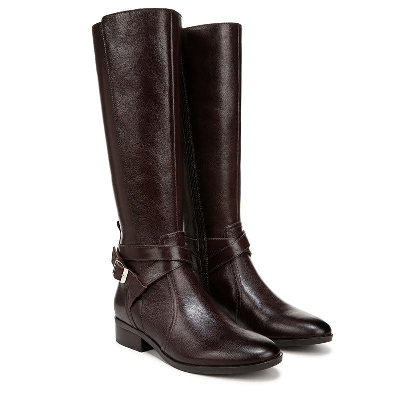 Naturalizer Women's Rena 2 Wide Calf Riding Boots (Brown Leather) - Size 12.0 M