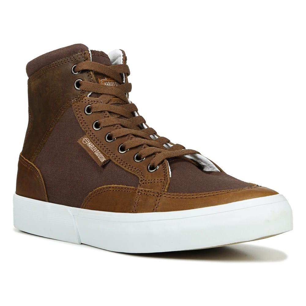 Harley-Davidson Brown Leather High Top Boots Men’s Lace Up Casual Sneaker Style Harley-Davidson® Men main image 4