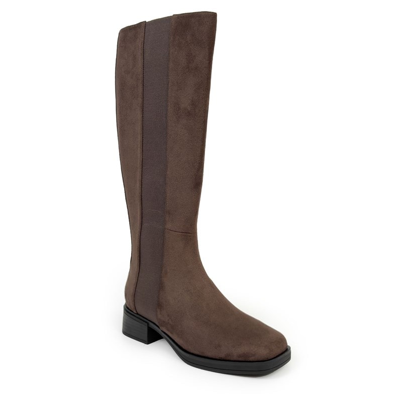 Aerosoles Women's Daria Medium/Wide Knee High Riding Boots (Java Faux Suede) - Size 7.0 M