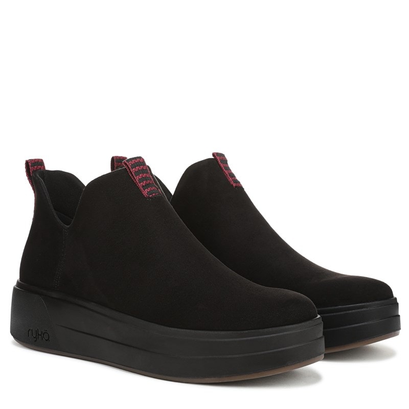 Ryka Women's Vivie Ankle Booties (Black Faux Suede) - Size 8.5 W