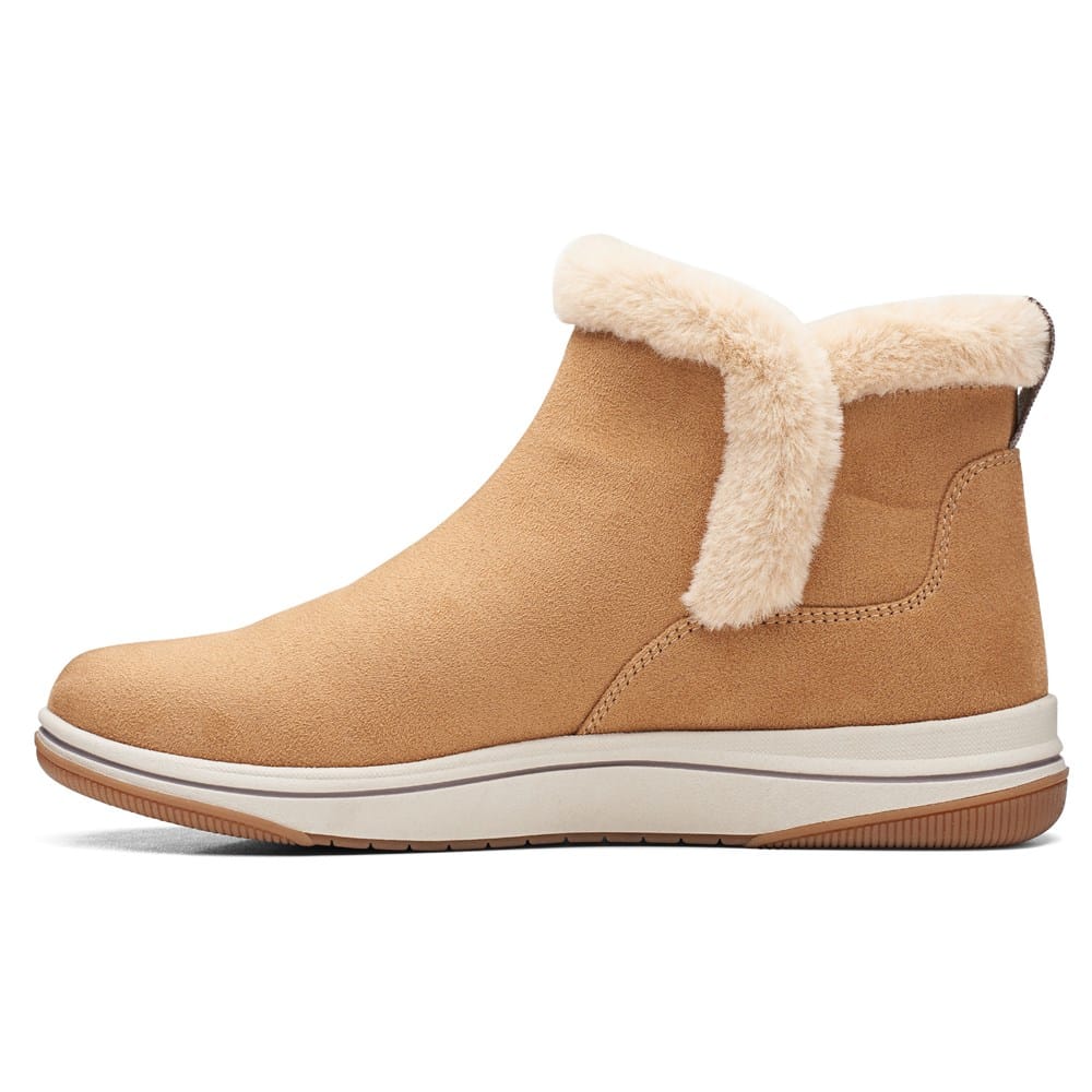 Clarks Women's Breeze Fur Ankle Bootie | Famous Footwear