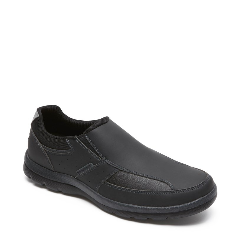 Rockport Men's Get Your Kicks Slip On Shoes (Black Leather) - Size 10.0 M
