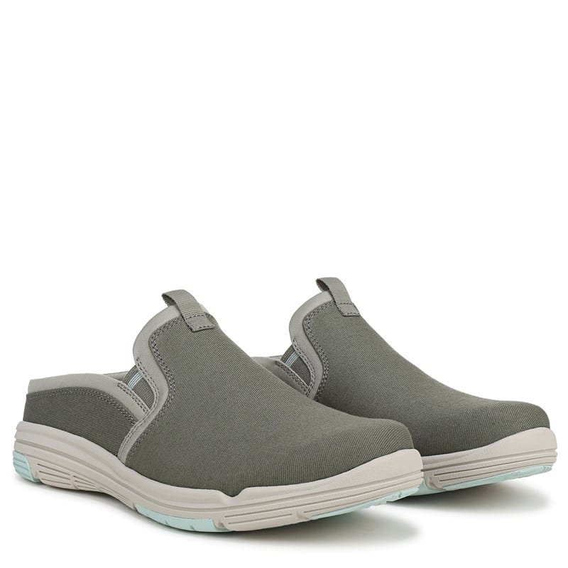 Ryka Women's Anna Mule Slip On Shoes (Vetiver Green Fabric) - Size 10.0