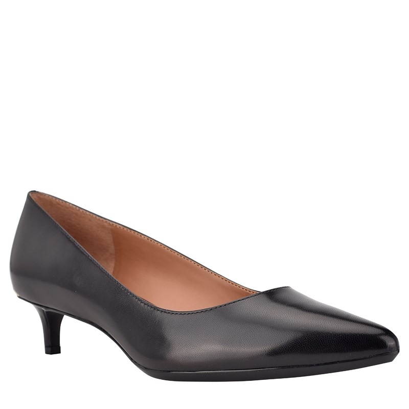 Calvin Klein Women's Gabrianna Pump Shoes (Black Leather) - Size 7.5 M