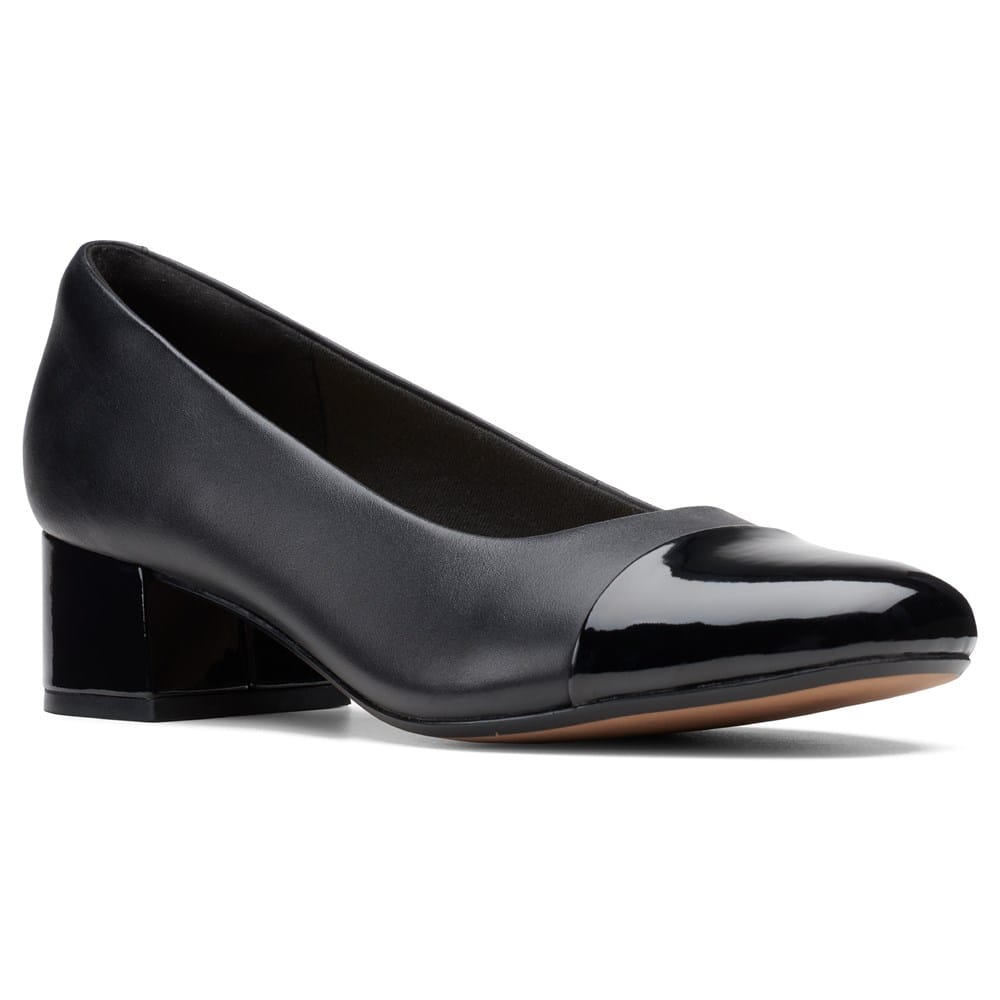 womens dress shoes by clark Clarks Shaya Tess - Black Leather main image 0