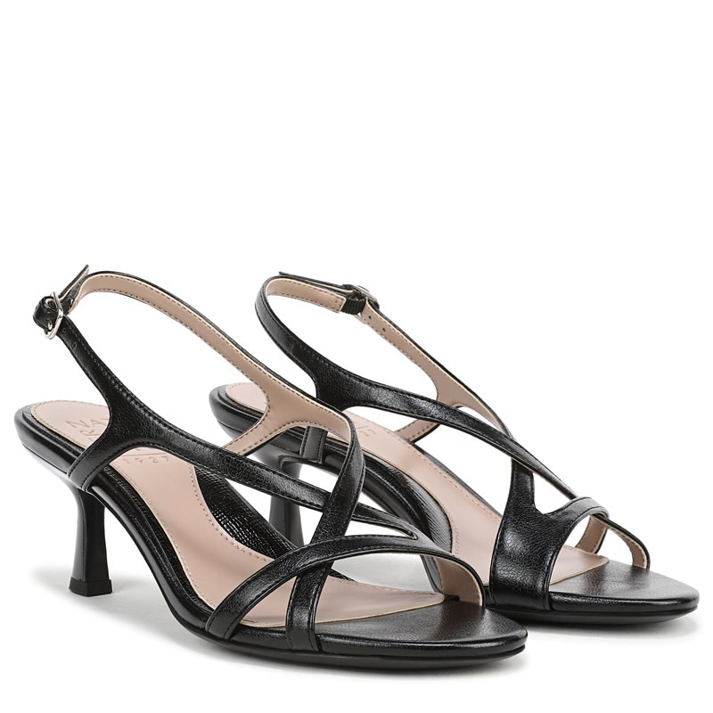 Naturalizer Women's Truly Slingback Sandals (Black Faux Leather) - Size 8.5 W