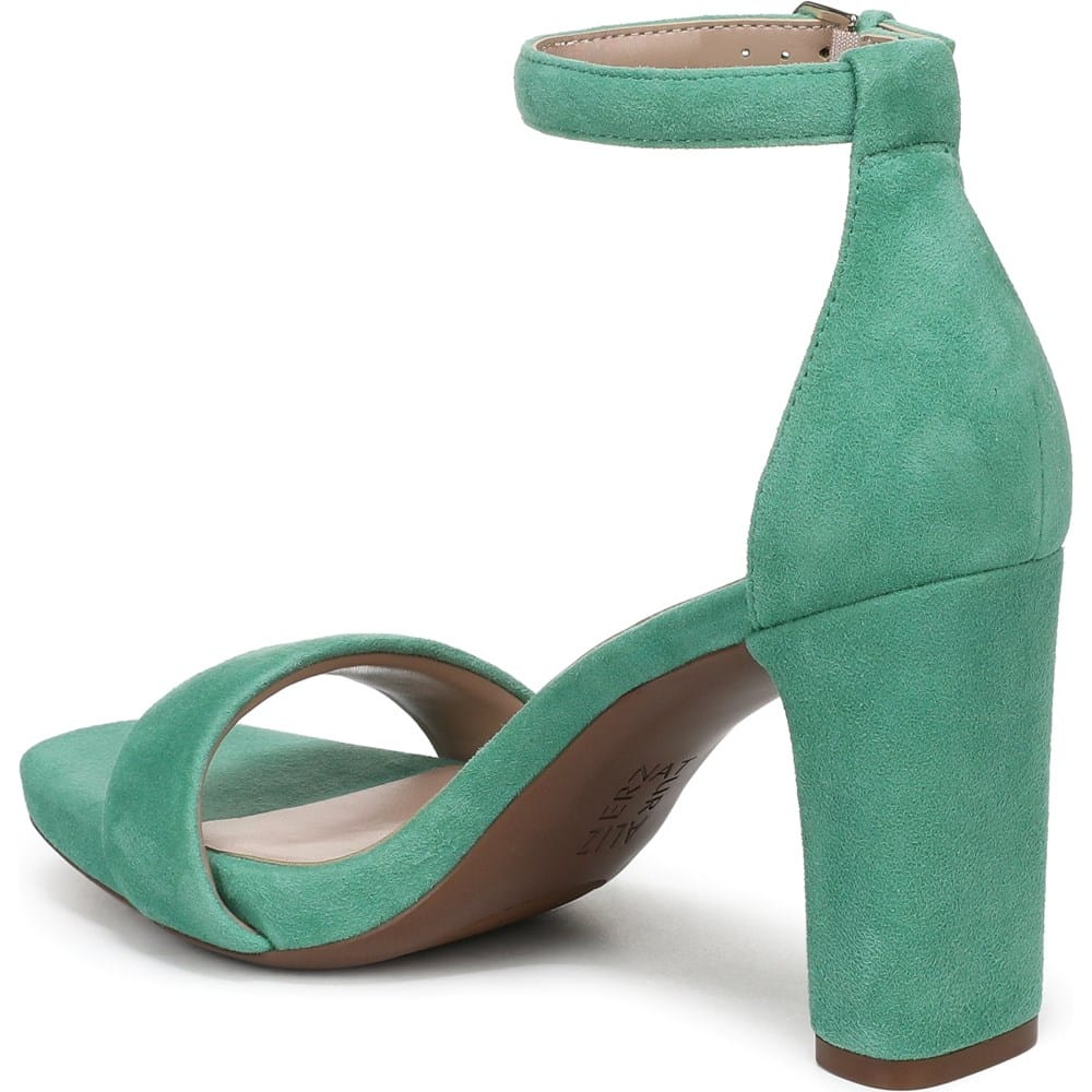 Naturalizer Women's Joy Square Toe Ankle Strap Dress Sandals - Emerald Green Suede - 8 W Naturalizer Women's Joy Square Toe Ankle Strap Dress Sandals - Emerald Green Suede - 8 W