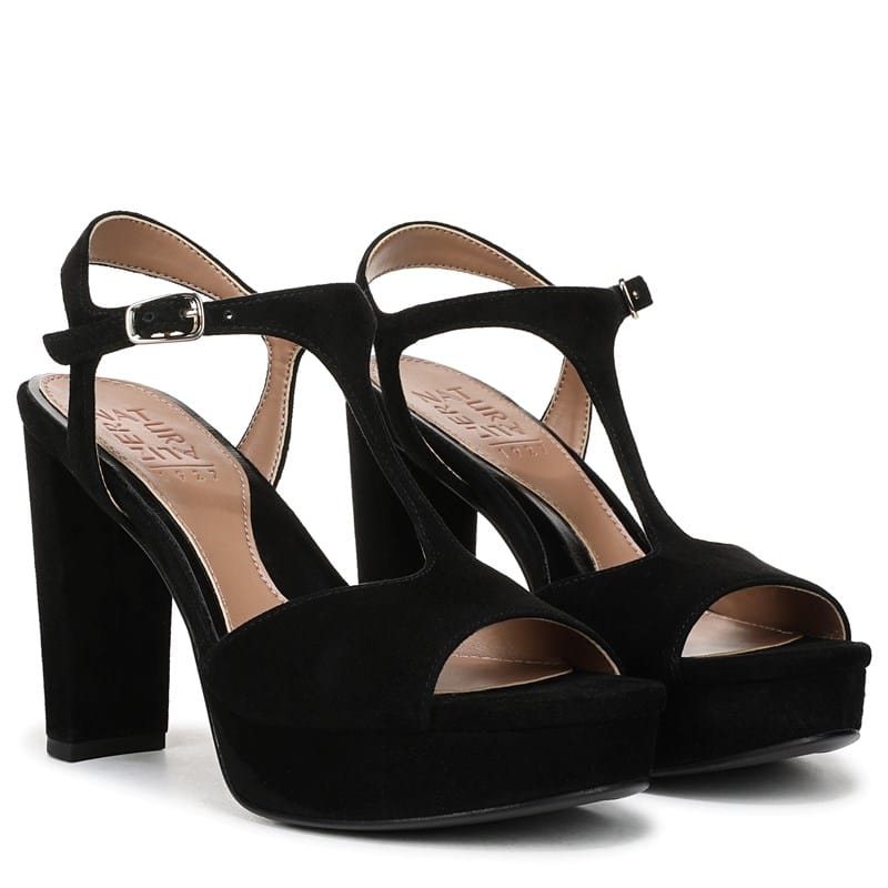 Naturalizer Women's Miller Dress Sandals (Black Suede) - Size 8.5 M