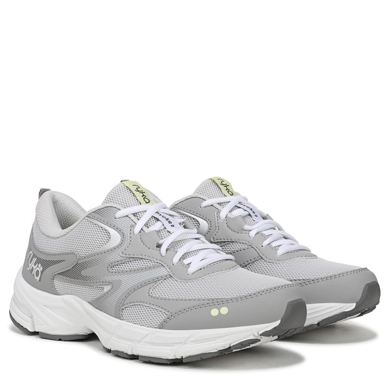 Ryka Women's Invoke 2 Walking Sneakers (Paloma Grey Leather/Mesh) - Size 6.0 W
