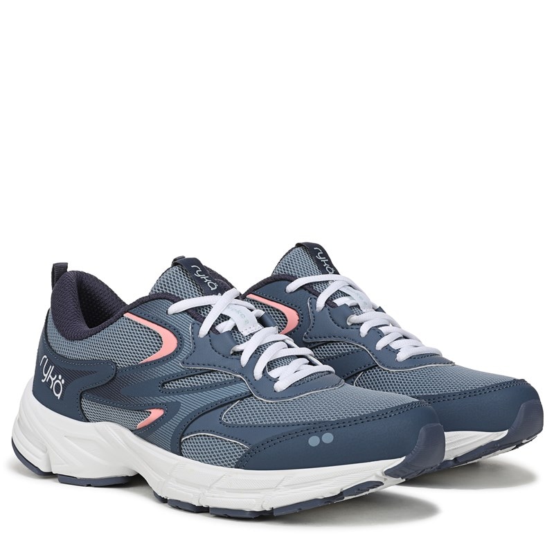 Ryka Women's Invoke 2 Walking Sneakers (Vintage Blue Leather/Mesh) - Size 10.0 W