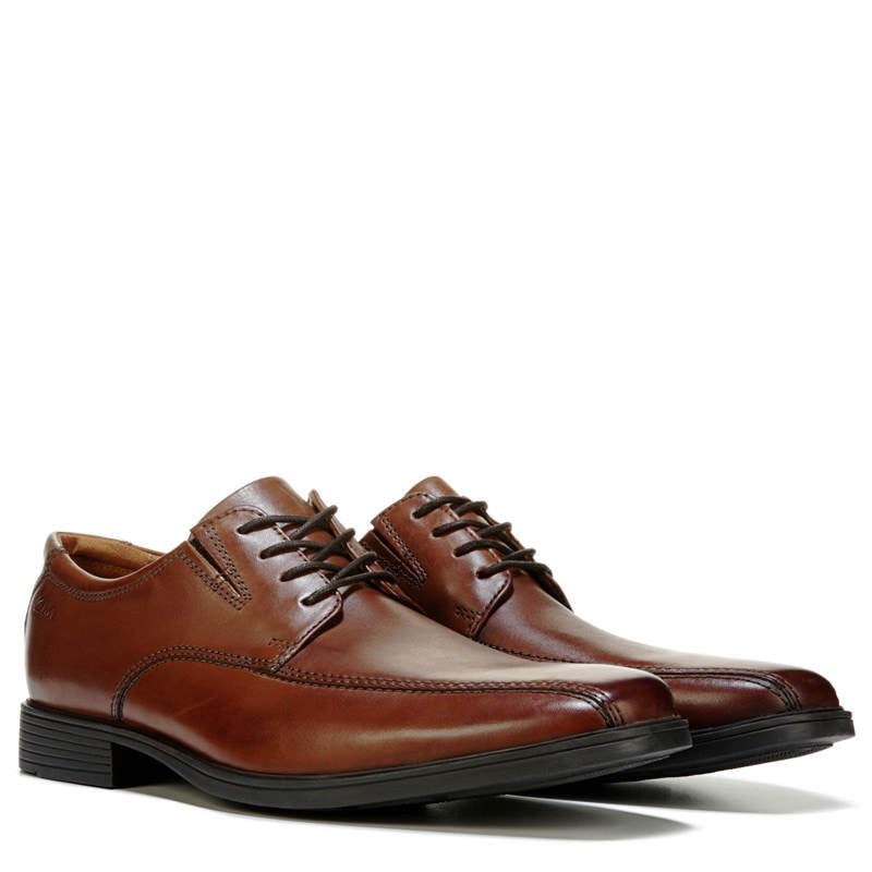 Clarks Men's Tilden Walk Bicycle Toe Oxford Shoes (Dark Tan Leather) - Size 14.0 M