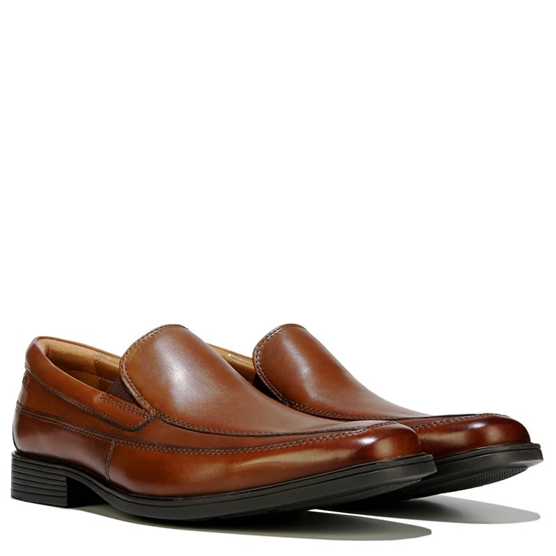 Clarks Men's Tilden Free Slip On Shoes (Dark Tan Leather) - Size 10.0 M