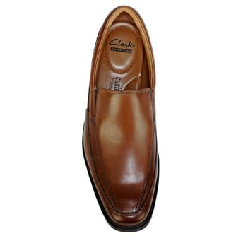 Clarks Mens Tilden Monk Tan Leather Single Strap Loafers Dress Shoes 10 M Clarks Tilden Free Slip-On - Free Shipping | DSW main image 4