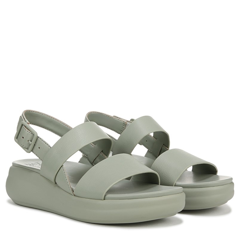 Naturalizer Women's Coast Wedge Sandals (Pistachio Green Faux Leather) - Size 12.0 M