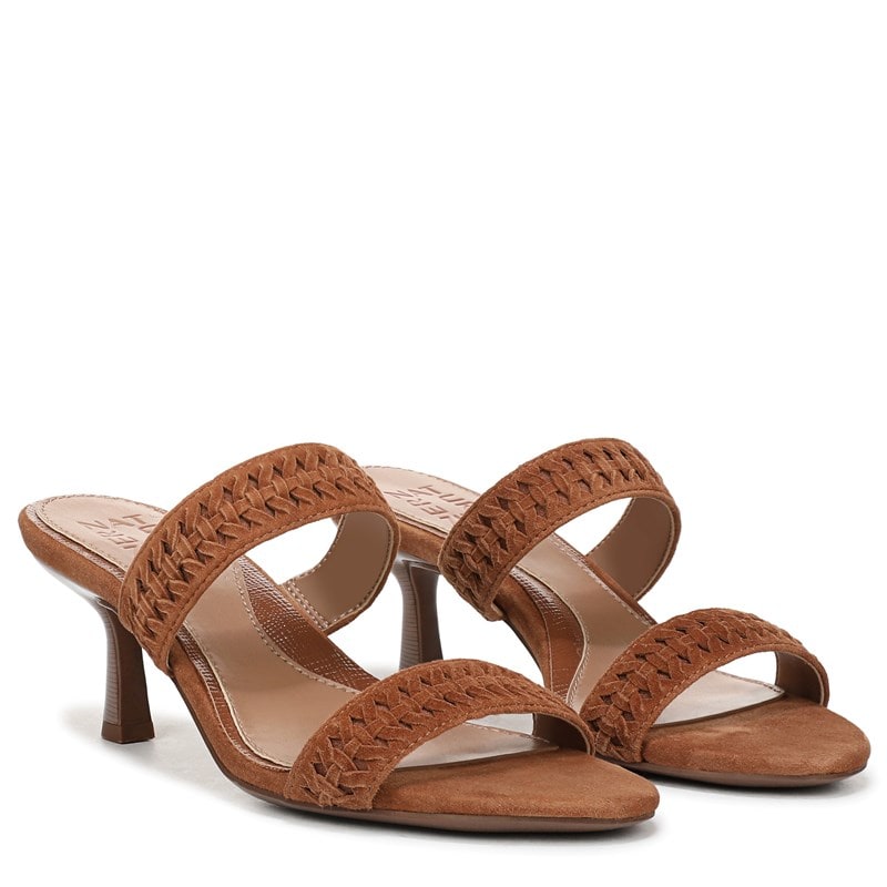 Naturalizer Women's Terra Slide Sandals (Walnut Brown Suede) - Size 8.5 W