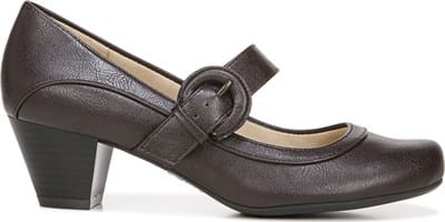LifeStride Women's Monique Slingback Pump - Kitten Heel Pointed Toe Dress Shoe With Soft System Comfort