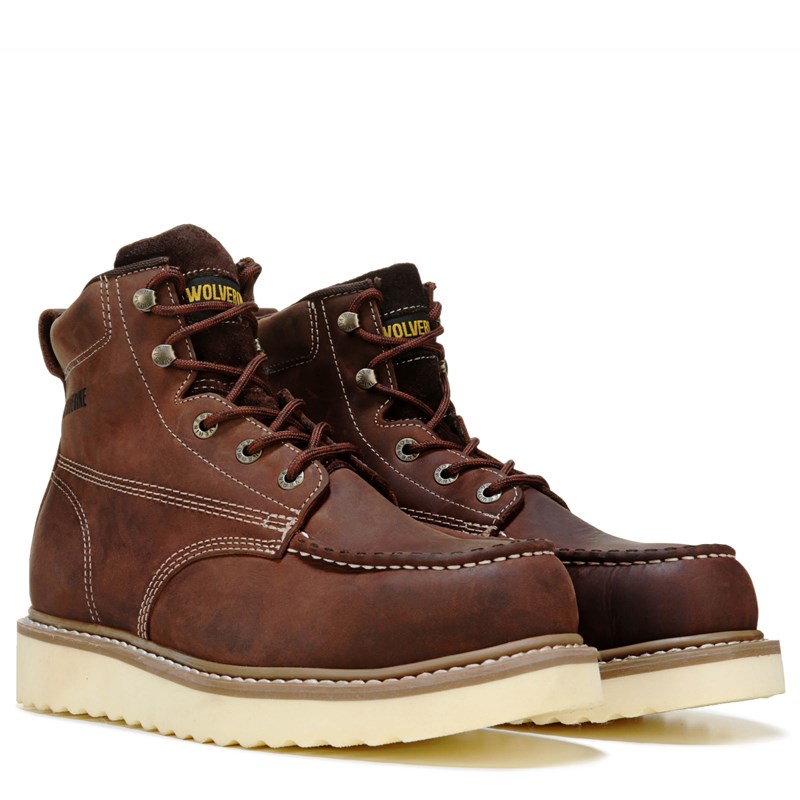 Wolverine Men s Loader 6 Soft Toe Work Boot Famous Footwear