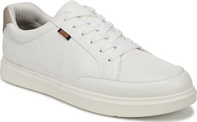 Men's City Cloud Lace Up Sneaker - White Faux Leather