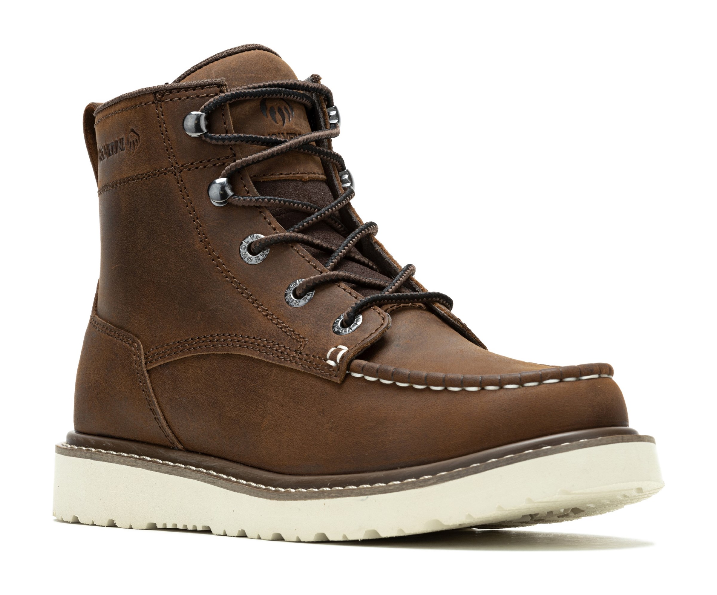 Wolverine Women s Trade 6 Moc Toe Waterproof Wedge Boot Famous Footwear