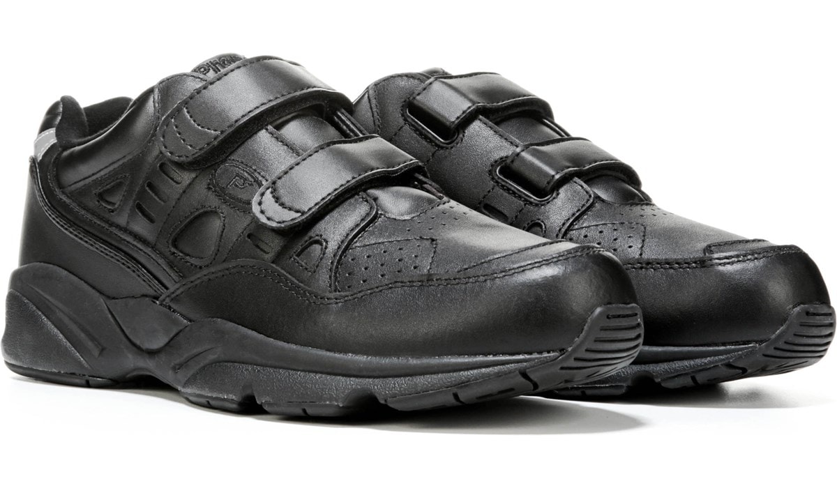 Black Propet Stability Walker Strap  Casual Walking  Shoes Mens 