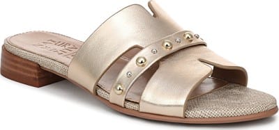 Women's Niche Slide Sandal - Champagne Metallic Leather