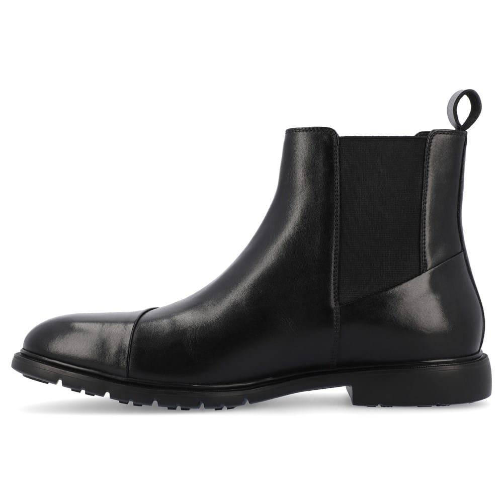 Thomas & Vine Hanford Plain Toe Chelsea Boot Black Leather Mens 10 Thomas & Vine Hanford Plain Toe Chelsea Boot - Walmart.com main image 4