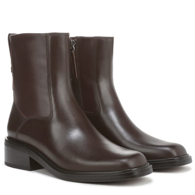 Franco Sarto Women's Gracely Ankle Boots (Castagno Brown Leather) - Size 8.0 W
