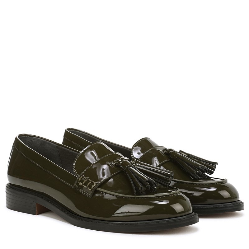 Franco Sarto Women's Carolynn Loafers (Dark Green Patent Faux Leather) - Size 7.0 M
