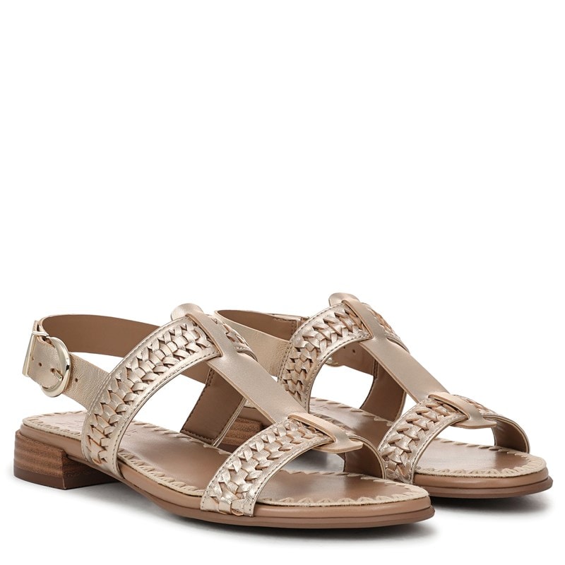 Naturalizer Women's Nia Slide Sandals (Champagne Silver Leather) - Size 9.5 W