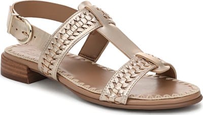 Women's Nia Slide Sandal - Champagne Metallic Leather