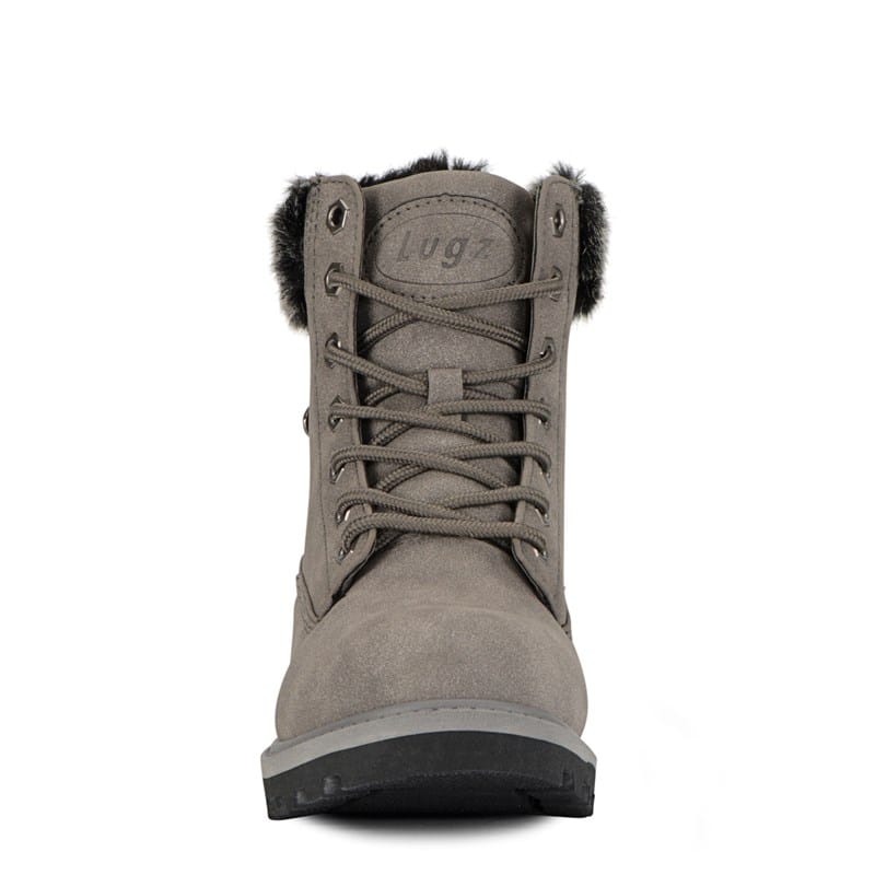 Lugz Women's Empire Hi Fur Lace Up Boots (Charcoal/Black) - Size 7.0 M