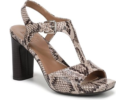 Women's Marlowe Dress Sandal - Beige Multi Snake Faux Leather