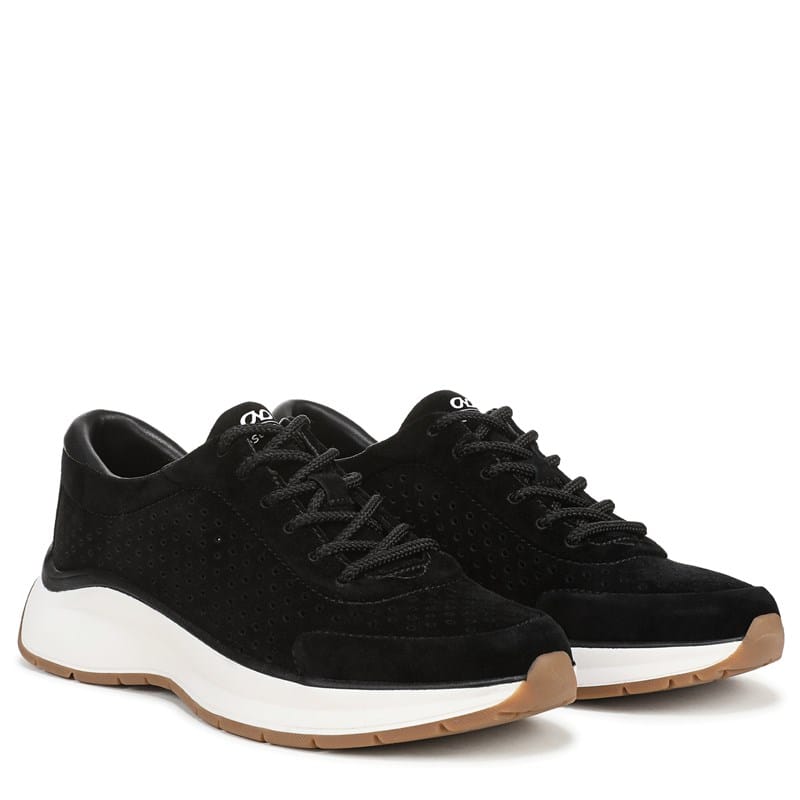 Naturalizer Women's Adapt-Perf Lace Up Sneakers (Black Suede) - Size 8.5 M