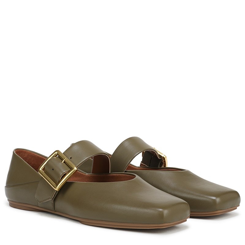 Franco Sarto Women's Oakes Mary Jane Shoes (Olive Green Leather) - Size 10.0 M