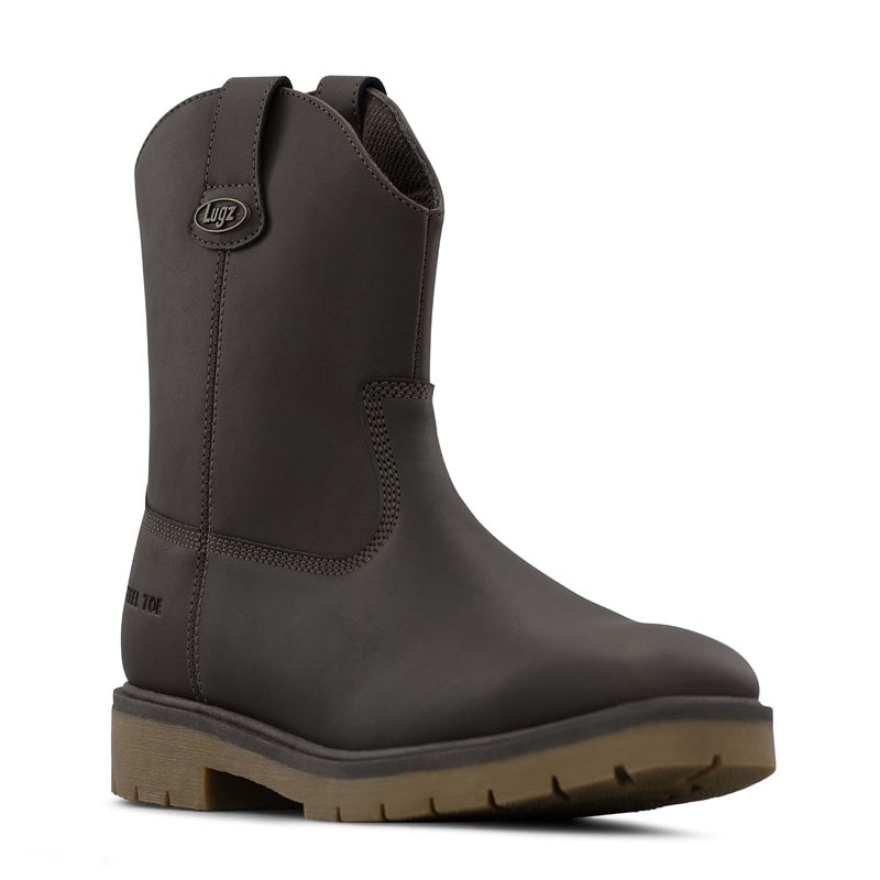 Lugz Men's Duster Western Steel Toe Work Boots (Chocolate) - Size 13.0 D