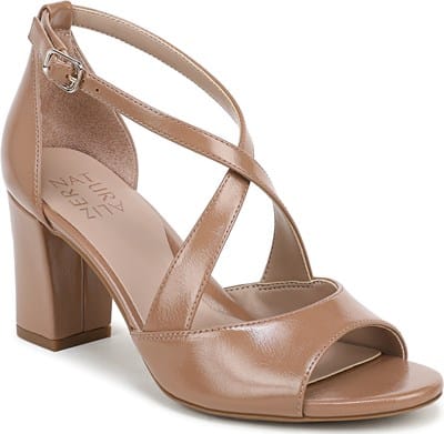 Women's Hollis Strappy Sandal - Café Beige Faux Leather