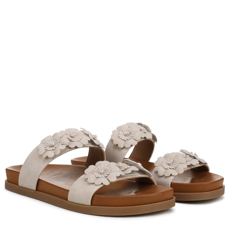 Blowfish Malibu Women's Lovely Footbed Slide Sandals (Oat Faux Suede) - Size 6.0 M