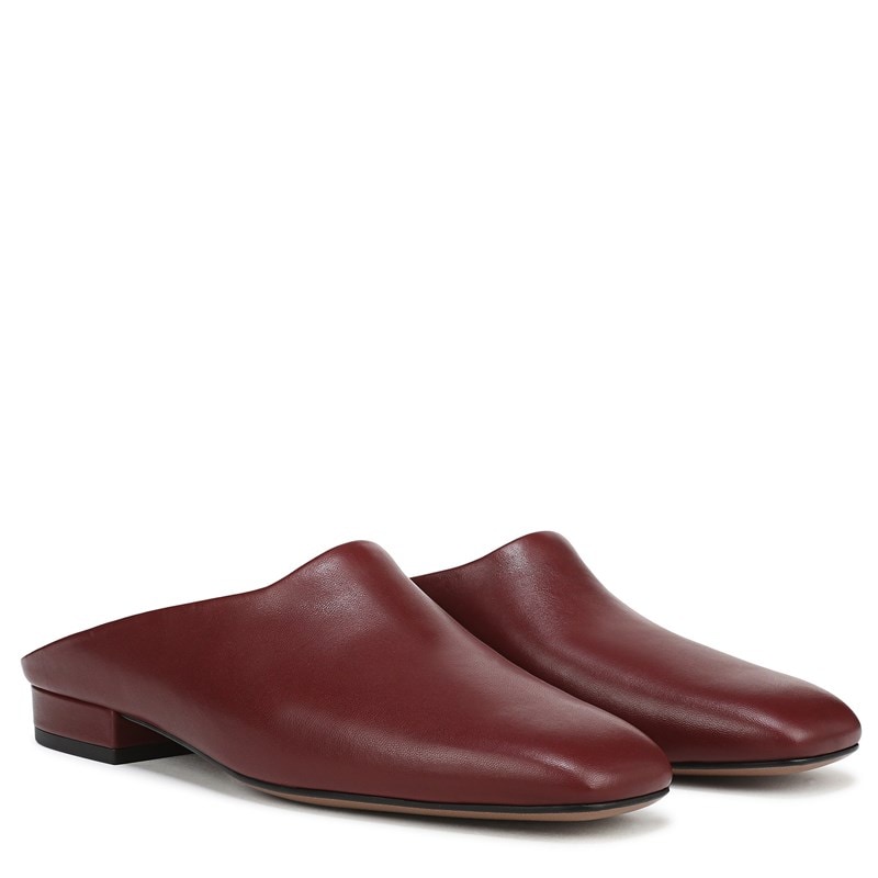 Franco Sarto Women's Daley Mule Shoes (Bordo Red Leather) - Size 8.5 M