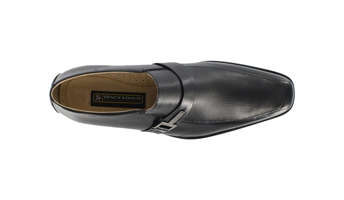 Stacy-Adams Men's Beau loafers Black leather Shoes 24692-001 Stacy-Adams Men's Beau loafers Black leather Shoes 24692-001