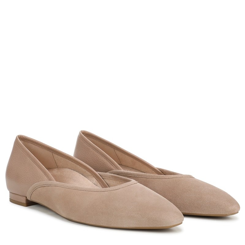 Vionic Women's Gracia Ballet Flat Shoes (Desert Sand Waxed Suede) - Size 10.0 M